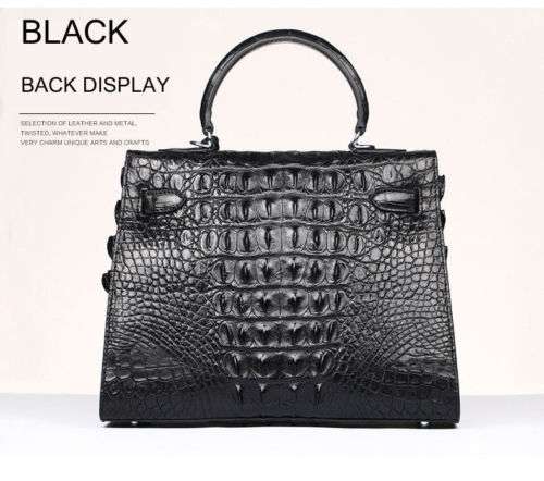 100% Crocodile Skin leather Luxury Fashion Women's Bag Four Color Best Deal in US.
